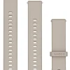 GARMIN Uhrenarmbänder-Original Quick-Relase 18 mm, Silikon, French Gray, 3-teilig, Schließe - Edelstahl softgold 010-13256-02