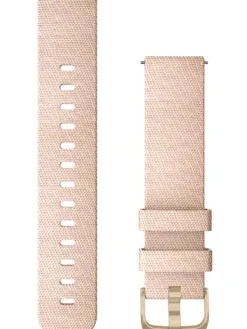 GARMIN Uhrenarmbänder-Original Quick-Relase 20 mm, Nylon, zart pink, Schließe - Edelstahl hellgold 010-12924-12