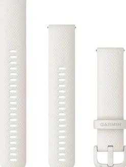GARMIN Uhrenarmbänder-Original Quick-Relase 20 mm, Silikon, elfenbein, 3-teilig, Schließe - faserverstärktes Polymer 010-12924-80