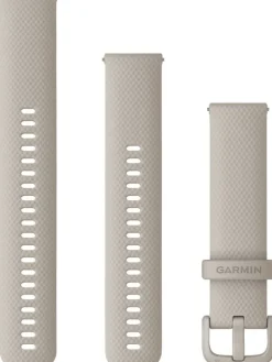GARMIN Uhrenarmbänder-Original Quick-Relase 20 mm, Silikon, french gray, 3-teilig, Schließe - faserverstärktes Polymer 010-13021-07