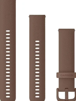 GARMIN Uhrenarmbänder-Original Quick-Relase 20 mm, Silikon, kakao, 3-teilig, Schließe - faserverstärktes Polymer 010-12924-81