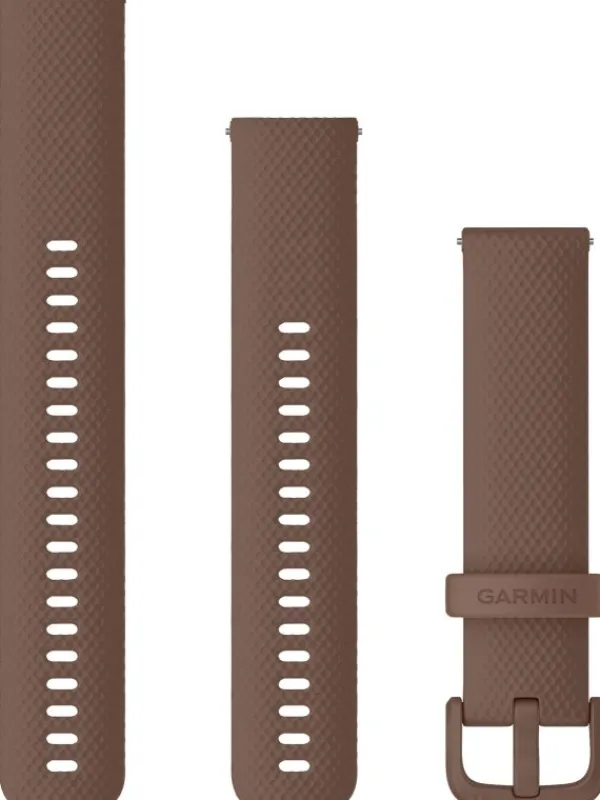 GARMIN Uhrenarmbänder-Original Quick-Relase 20 mm, Silikon, kakao, 3-teilig, Schließe - faserverstärktes Polymer 010-12924-81