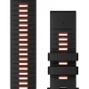 GARMIN Uhrenarmbänder-Original QuickFit®-Armband 26 mm, Silikon, schwarz/flammenrot, Schließe - Edelstahl 010-13281-06