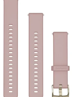 GARMIN Uhrenarmbänder-Original Quick-Relase 18 mm, Silikon, Dust Rose, 3-teilig, Schließe - Edelstahl softgold 010-13256-03