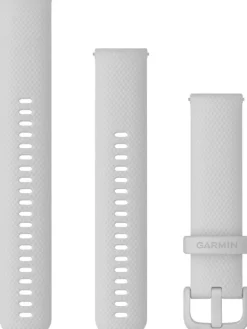 GARMIN Uhrenarmbänder-Original Quick-Relase 20 mm, Silikon, dunstgrau, 3-teilig, Schließe - faserverstärktes Polymer 010-12924-86
