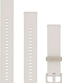 GARMIN Uhrenarmbänder-Original Quick-Relase 20 mm, Silikon, elfenbein, 3-teilig, Schließe - faserverstärktes Polymer 010-12932-31