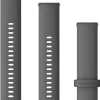 GARMIN Uhrenarmbänder-Original Quick-Relase 20 mm, Silikon, schattengrau, 3-teilig, Schließe - faserverstärktes Polymer 010-13021-00