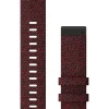 GARMIN Uhrenarmbänder-Original QuickFit®-Armband 22 mm, Nylon, rot meliert, Schließe - Edelstahl schwarz 010-12863-06