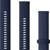 GARMIN Uhrenarmbänder-Original Quick-Relase 20 mm, Silikon, marineblau, 3-teilig, Schließe - faserverstärktes Polymer 010-13021-05