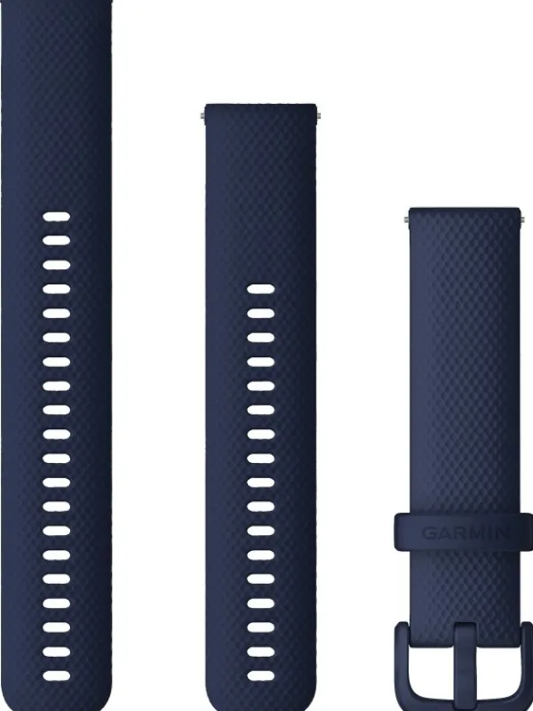 GARMIN Uhrenarmbänder-Original Quick-Relase 20 mm, Silikon, marineblau, 3-teilig, Schließe - faserverstärktes Polymer 010-13021-05