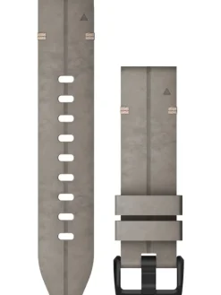 GARMIN Uhrenarmbänder-Original QuickFit®-Armband 20 mm, Leder, shale grey, Schließe - Edelstahl schwarz 010-12876-00