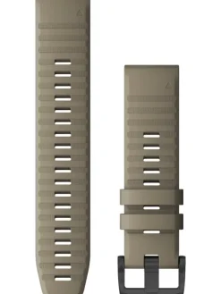 GARMIN Uhrenarmbänder-Original QuickFit®-Armband 22 mm, Silikon, dunkler sandstein, Schließe - Edelstahl schwarz 010-12863-02