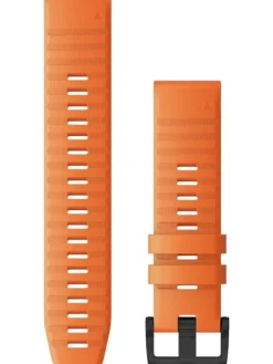 GARMIN Uhrenarmbänder-Original QuickFit®-Armband 22 mm, Silikon, glutorange, Schließe - Edelstahl schwarz 010-12863-01