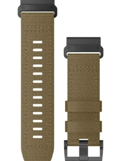 GARMIN Uhrenarmbänder-Original QuickFit®-Armband 26 mm, Nylon, coyote Tan, Schließe - Titan, schwarz 010-13010-11