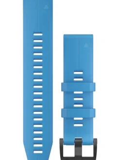 GARMIN Uhrenarmbänder-Original QuickFit®-Armband 22 mm, Silikon, cyanblau, Schließe - Edelstahl schwarz 010-12740-03