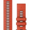 GARMIN Uhrenarmbänder-Original QuickFit®-Armband 26 mm, Silikon, flammenrot/graphit, Schließe - Edelstahl schwarz 010-13281-04