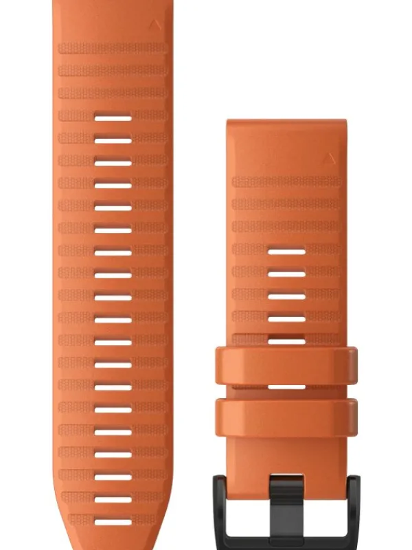 GARMIN Uhrenarmbänder-Original QuickFit®-Armband 26 mm, Silikon, glutorange, Schließe - Edelstahl schwarz 010-12864-01