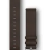 GARMIN Uhrenarmbänder-Original Quick-Relase 20 mm, Leder, dunkelbraun, Schließe - Edelstahl silber 010-12691-01