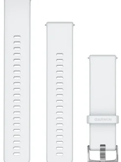 GARMIN Uhrenarmbänder-Original Quick-Relase 22 mm, Silikon, steinweiß, 3-teilig, Schließe - Edelstahl 010-13256-20