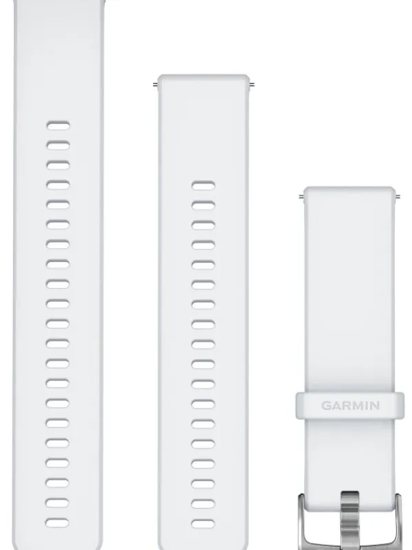 GARMIN Uhrenarmbänder-Original Quick-Relase 22 mm, Silikon, steinweiß, 3-teilig, Schließe - Edelstahl 010-13256-20