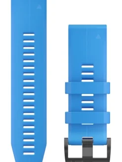GARMIN Uhrenarmbänder-Original QuickFit®-Armband 26 mm, Silikon, cyanblau, Schließe - Edelstahl schwarz 010-12741-02