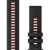 GARMIN Uhrenarmbänder-Original QuickFit®-Armband 22 mm, Silikon, schwarz/flammenrot, Schließe - Edelstahl 010-13280-06