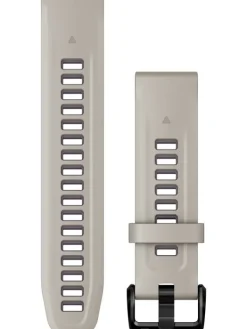 GARMIN Uhrenarmbänder-Original QuickFit®-Armband 20 mm, Silikon, heller sand/orchidee, Schließe - Edelstahl schwarz 010-13279-05