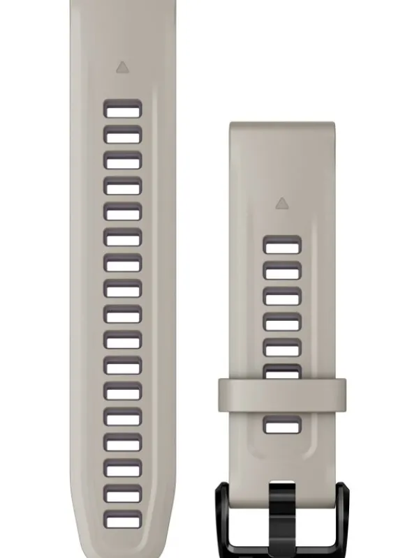 GARMIN Uhrenarmbänder-Original QuickFit®-Armband 20 mm, Silikon, heller sand/orchidee, Schließe - Edelstahl schwarz 010-13279-05