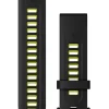 GARMIN Uhrenarmbänder-Original QuickFit®-Armband 20 mm, Silikon, schwarz/gelbgrün, Schließe - Edelstahl 010-13279-03