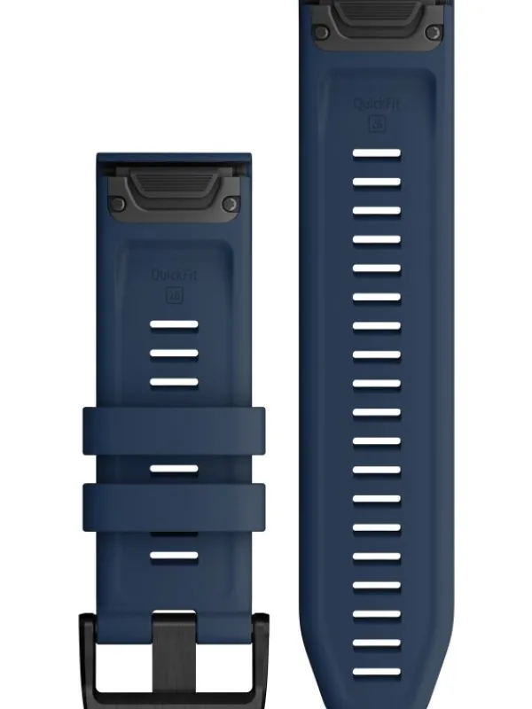 GARMIN Uhrenarmbänder-Original QuickFit®-Armband 26 mm, Silikon, kapitänsblau, Schließe - Edelstahl schwarz 010-13117-31