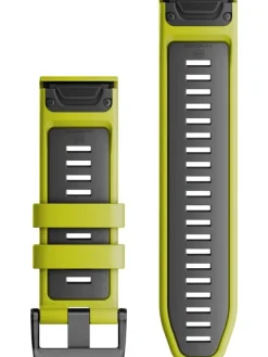 GARMIN Uhrenarmbänder-Original QuickFit®-Armband 26 mm, Silikon, Electric Lime/graphit, Schließe - Edelstahl schwarz 010-13281-03