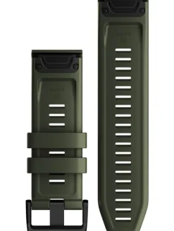 GARMIN Uhrenarmbänder-Original QuickFit®-Armband 26 mm, Silikon, moosgrün, Schließe - Edelstahl schwarz 010-13117-03