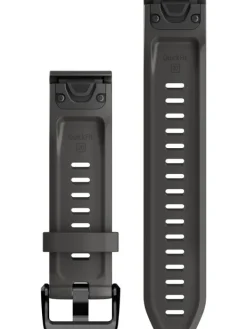 GARMIN Uhrenarmbänder-Original QuickFit®-Armband 20 mm, Silikon, graphit, Schließe - Edelstahl schwarz 010-13102-01
