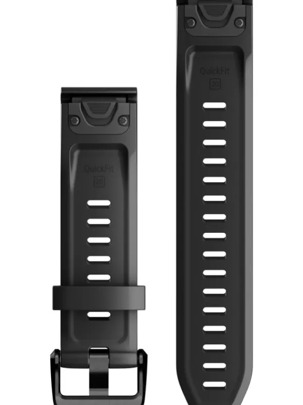 GARMIN Uhrenarmbänder-Original QuickFit®-Armband 20 mm, Silikon, schwarz, Schließe - Edelstahl 010-13102-00