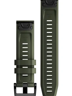 GARMIN Uhrenarmbänder-Original QuickFit®-Armband 22 mm, Silikon, moosgrün, Schließe - Edelstahl schwarz 010-13111-03