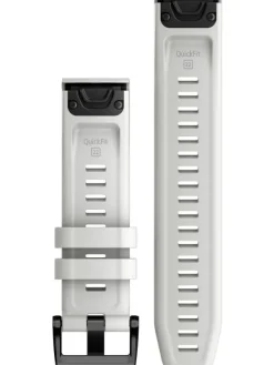 GARMIN Uhrenarmbänder-Original QuickFit®-Armband 22 mm, Silikon, carraraweiß, Schließe - Edelstahl schwarz 010-13123-00