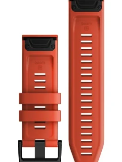 GARMIN Uhrenarmbänder-Original QuickFit®-Armband 26 mm, Silikon, flammenrot, Schließe - Edelstahl schwarz 010-13117-04