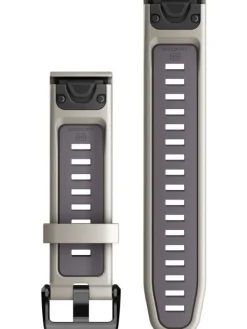 GARMIN Uhrenarmbänder-Original QuickFit®-Armband 20 mm, Silikon, heller sand/orchidee, Schließe - Edelstahl schwarz 010-13279-05