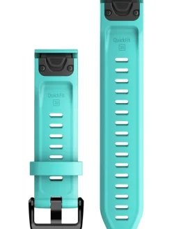 GARMIN Uhrenarmbänder-Original QuickFit®-Armband 20 mm, Silikon, wasserblau, Schließe - Edelstahl schwarz 010-13102-05