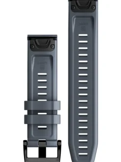 GARMIN Uhrenarmbänder-Original QuickFit®-Armband 22 mm, Silikon, granitblau, Schließe - Edelstahl schwarz 010-13111-05