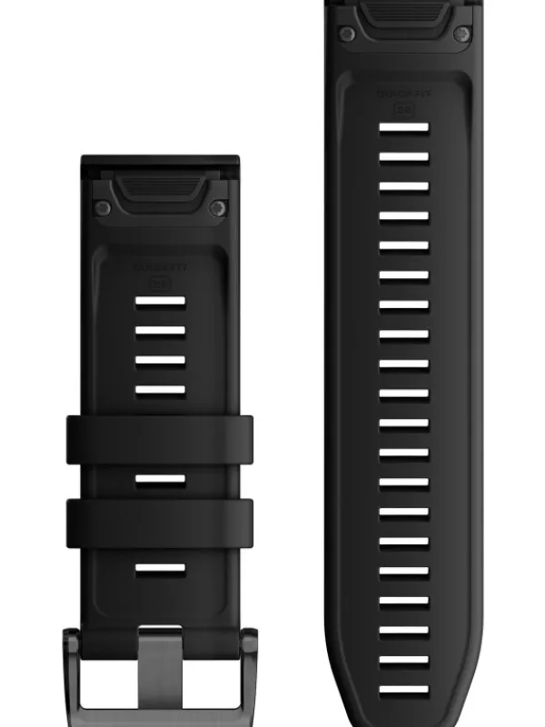 GARMIN Uhrenarmbänder-Original QuickFit®-Armband 26 mm, Silikon, schwarz, Schließe - Edelstahl 010-13281-00