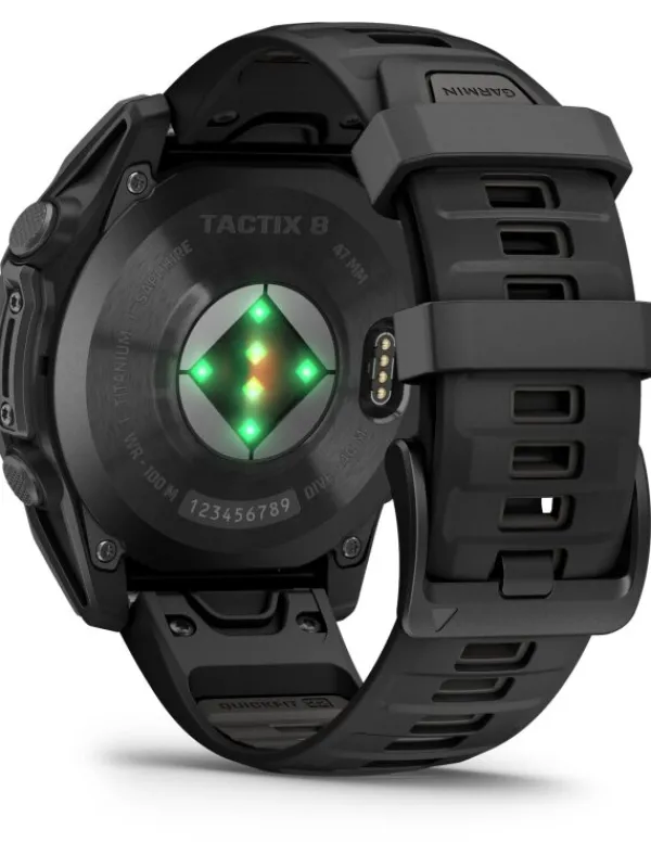GARMIN Smartwatches | Herrenuhren-tactix® 8 - 47 mm AMOLED Sapphire Schwarz Titan DLC 010-03405-01