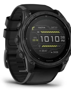 GARMIN Smartwatches | Herrenuhren-tactix® 8 - 51 mm Solar Sapphire Schwarz Titan DLC 010-03407-01