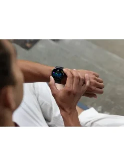 GARMIN Smartwatches | Herrenuhren-Venu® 3, 45mm, Schwarz/Schiefergrau mit Leder- und Silikonband 010-02784-52