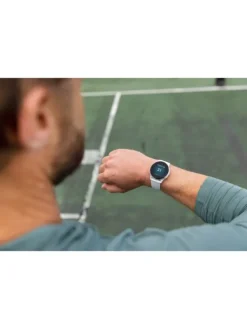 GARMIN Herrenuhren | Damenuhren-Venu® 3, 45mm, Steinweiss/Silber Silikon-Armband 010-02784-00