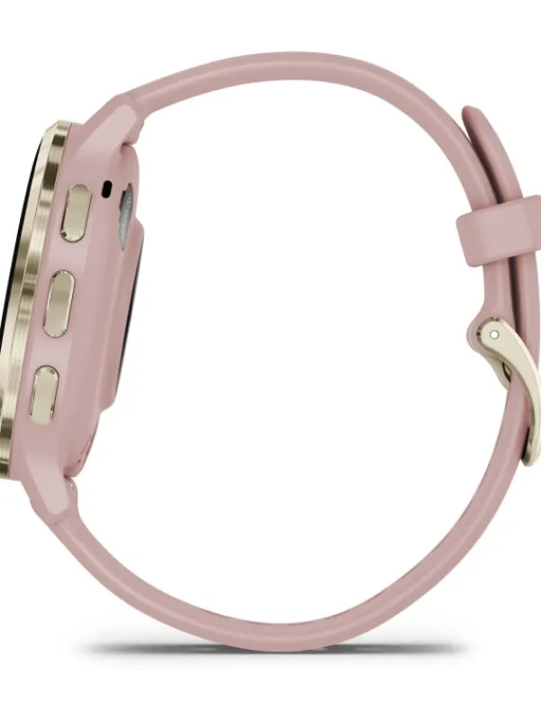 GARMIN Smartwatches | Damenuhren-Venu® 3S, 41mm, Dust Rose/Softgold mit Silikon-Armband 010-02785-03