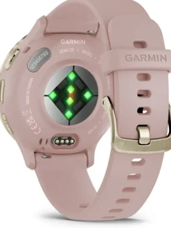 GARMIN Smartwatches | Damenuhren-Venu® 3S, 41mm, Dust Rose/Softgold mit Silikon-Armband 010-02785-03