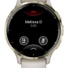 GARMIN Smartwatches | Damenuhren-Venu® 3S, 41mm, Elfenbein/Softgold Silikon-Armband 010-02785-04