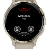 GARMIN Herrenuhren | Damenuhren-Venu® 3S, 41mm, French Gray/Softgold Silikon-Armband 010-02785-02