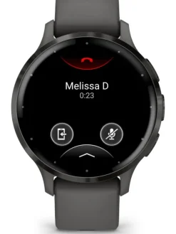 GARMIN Herrenuhren | Damenuhren-Venu® 3S, 41mm, Kieselgrau/Schiefergrau Silikon-Armband 010-02785-00